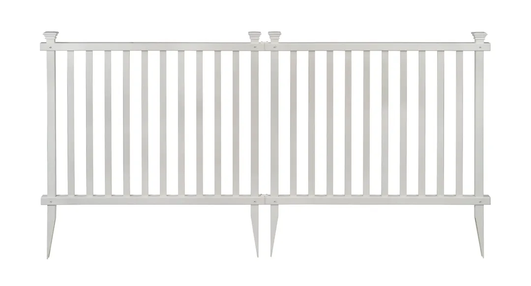 Zippity Outdoor Products Baskenridge 2 Panels 3-ft H x 3.5-ft W White Privacy Vinyl Flat-top Fence Panel (Unassembled), photo 2 of 8