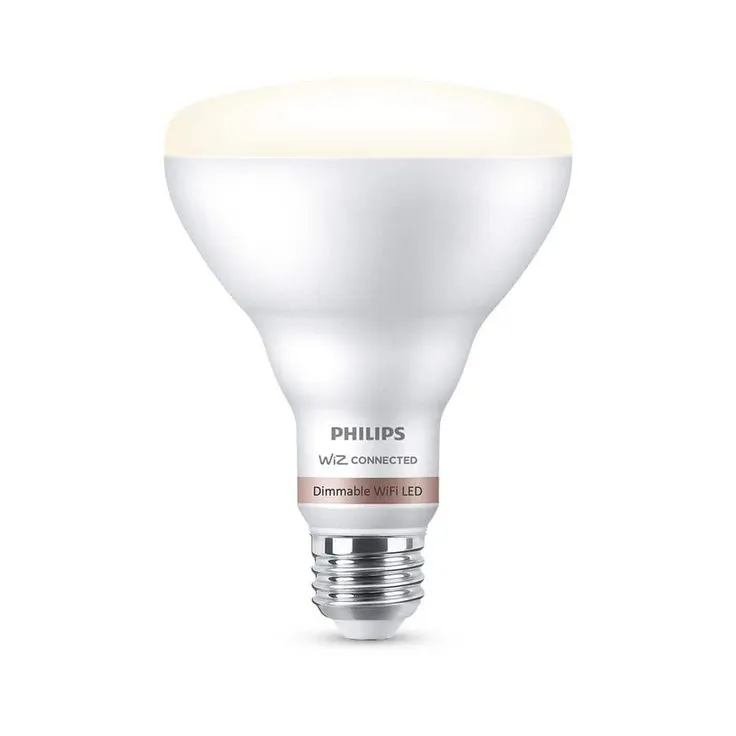 Philips Tunable White BR30 LED 65-Watt Equivalent Dimmable Smart Wi-Fi Wiz Connected Wireless Light Bulb, photo 8 of 8