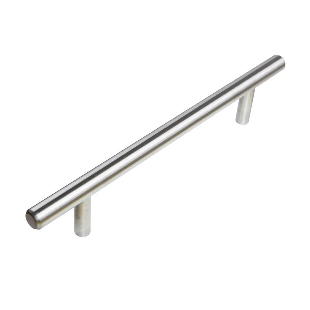 South Main Hardware 3.5 in. (89 mm) Center-to-Center Stainless Steel Slim-Style Modern Euro Bar Cabinet Pull (25-Pack), photo 9 of 12