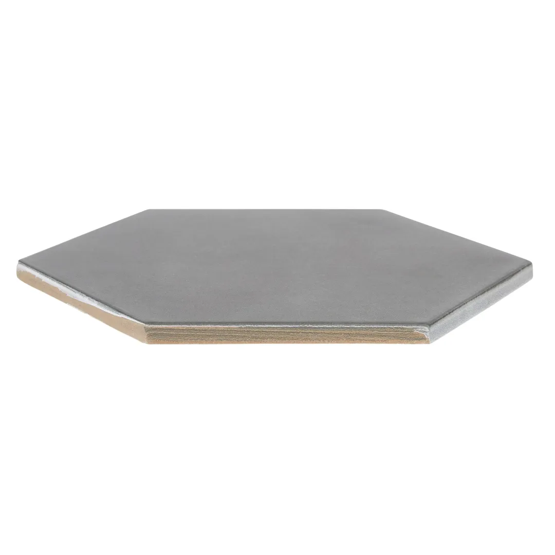 Satori Nouveau Nero 7-in x 8-in Matte Porcelain Encaustic Hexagon Floor and Wall Tile (0.28-sq. ft/ Piece), photo 2 of 15
