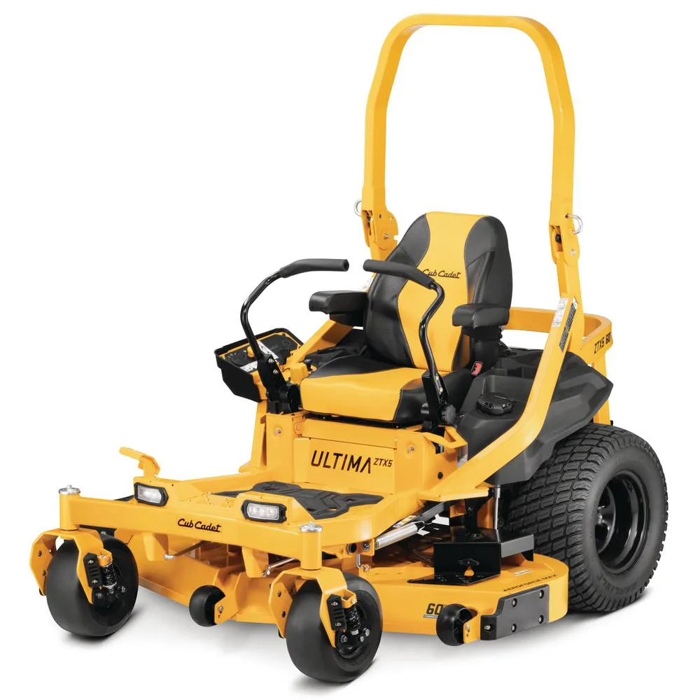 Cub Cadet Ultima ZTX5 60 in. Fab Deck 24 HP Kawasaki V-Twin Zero Turn Mower with Roll Over Protection and Front Wheel Suspension, photo 8 of 14