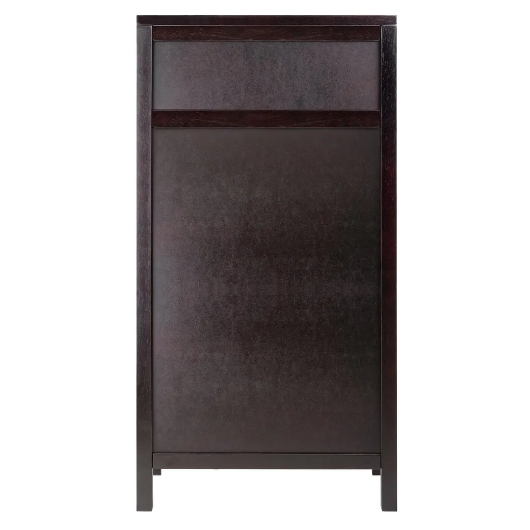 Winsome Wood 24-Bottle Espresso Wood Wine Cabinet, photo 4 of 9