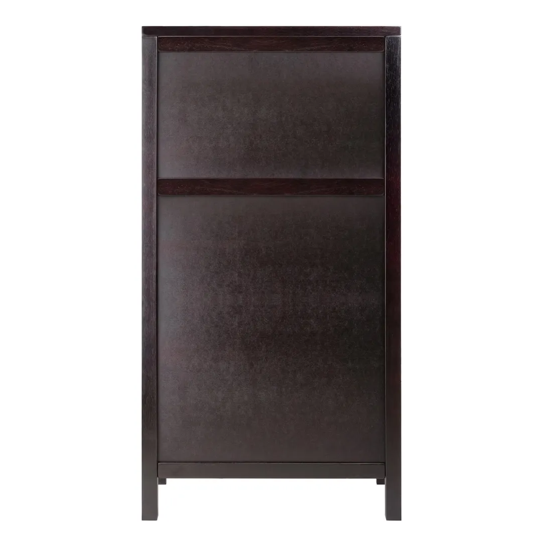 Winsome Wood 20-Bottle Espresso Wood Wine Cabinet, photo 4 of 8