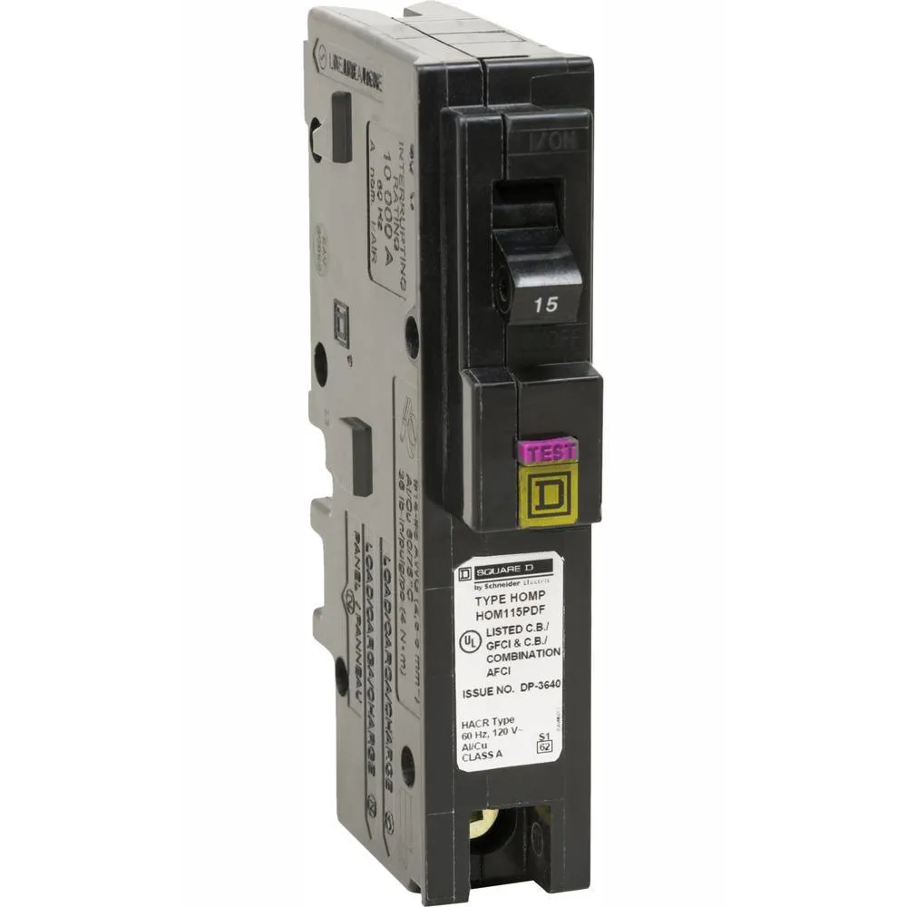 Schneider Electric Square D Homeline 20 Amp Single-Pole Plug-On Neutral Dual Function (CAFCI & GFCI) Circuit Breaker, HOM120PDFC, photo 13 of 23