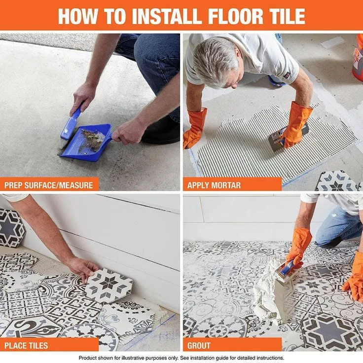 MSI Blume Encaustic 8 in. x 8 in. Matte Porcelain Floor and Wall Tile (5.33 sq. ft. / case), photo 5 of 8