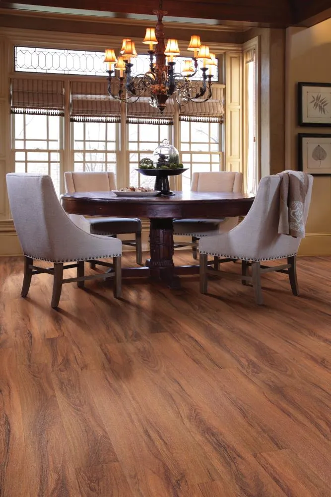 Shaw Cosmopolitan Fiery Brown 6-in Wide x 2-mm Thick Water Resistant Luxury Vinyl Plank Flooring (53.93-sq ft), photo 3 of 8