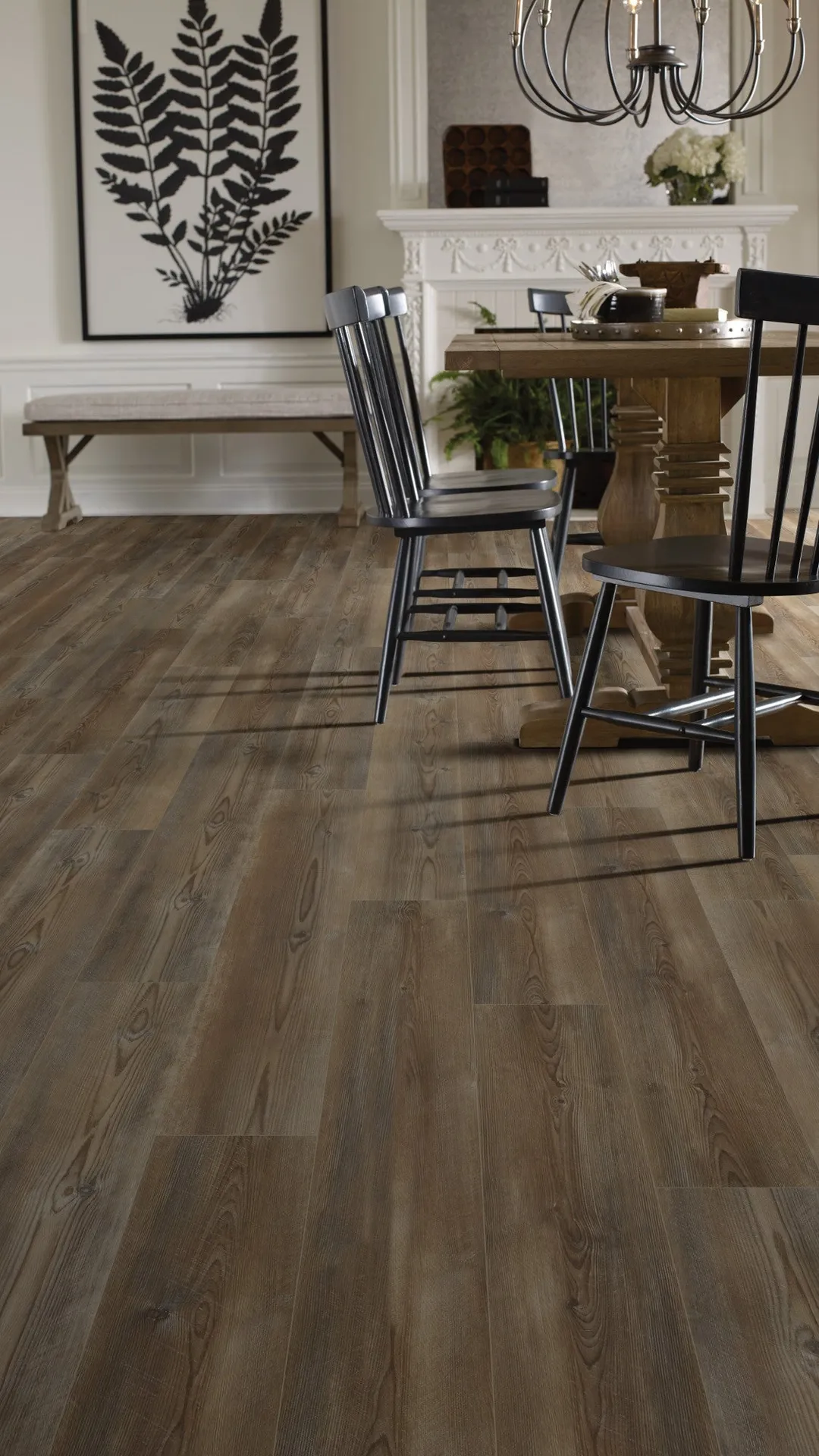 Shaw Prismatic Plus Lenawee Brown 20-mil x 7-in W x 48-in L Waterproof Interlocking Luxury Vinyl Plank Flooring (18.91-sq ft/ Carton), photo 2 of 9