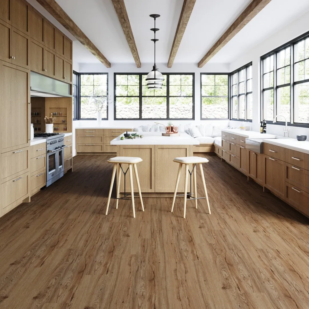 Lucida USA Maxcore Pioneer Oak Brown 28-mil x 7-3/32-in W x 48-in L Waterproof Interlocking Luxury Vinyl Plank Flooring (24.5-sq ft/ Carton), photo 5 of 10