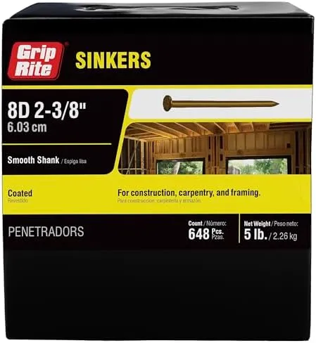 Sinker Nails 8D 2-3/8" 5 lb