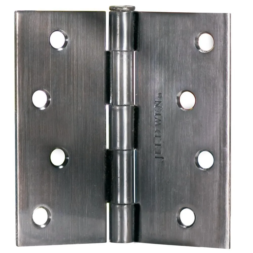 JELD-WEN 36 in. x 80 in. 3/4 Lite Sanibel Primed Steel Prehung Left-Hand Inswing Front Door w/Brickmould, photo 4 of 12