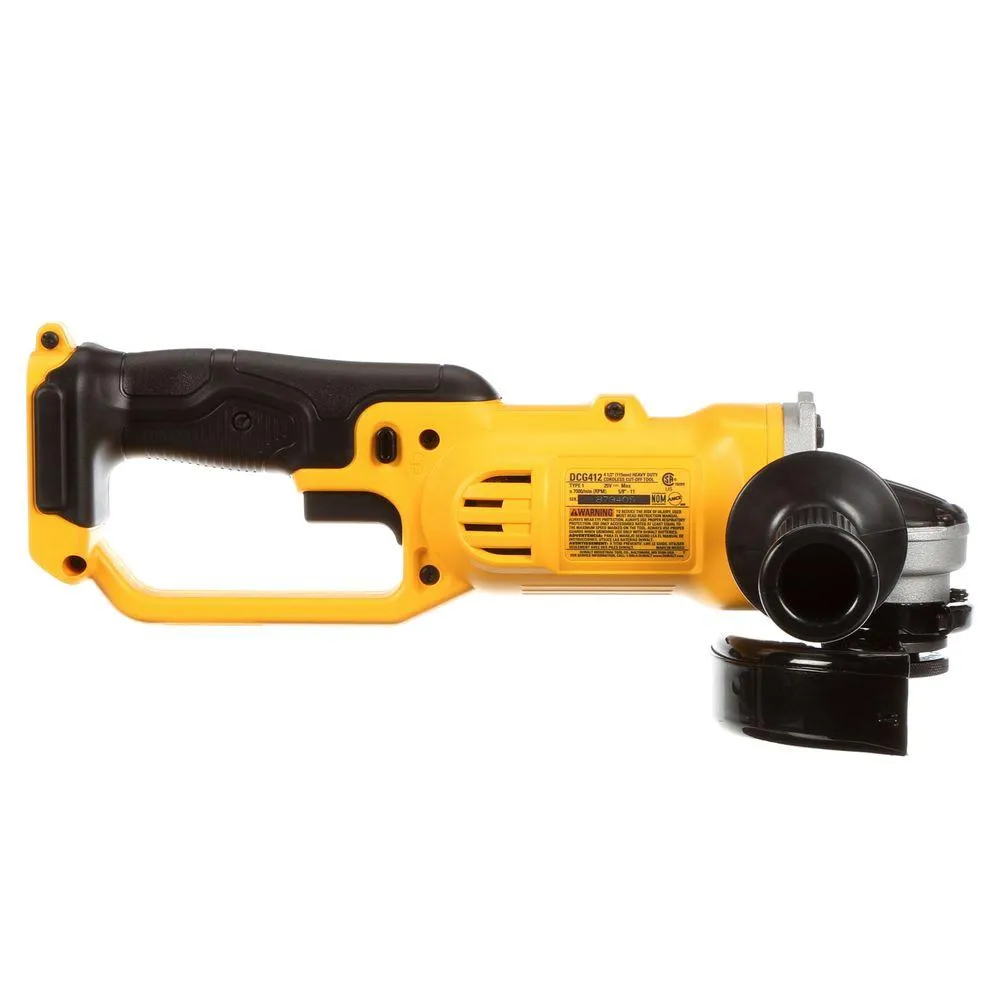 DEWALT 20-Volt MAX Cordless 4-1/2 in. to 5 in. Grinder (Tool-Only) with Bonus Metal and Stainless Cutting Wheel (25-Pack), photo 6 of 13