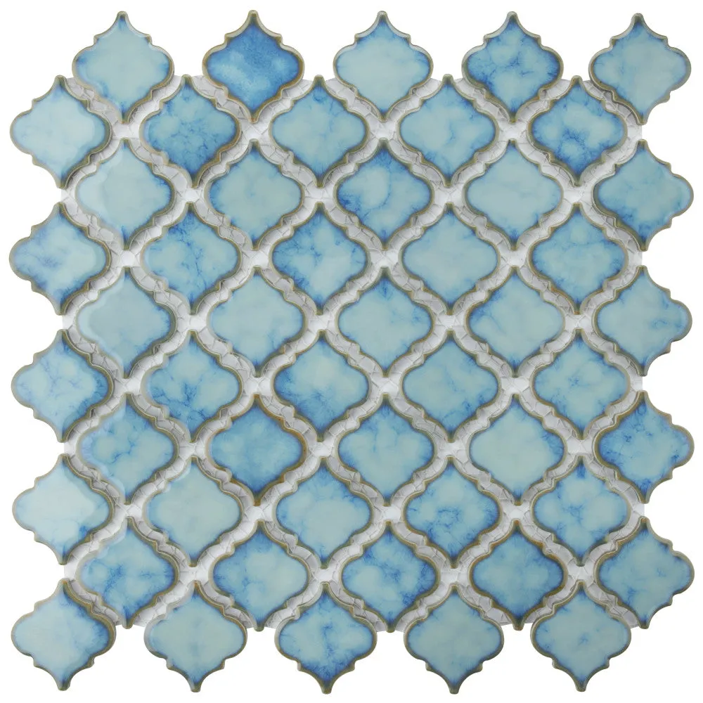 Merola Tile Hudson Tangier Marine 12 in. x 12 in. Porcelain Mosaic Tile (10.96 sq. ft. / Case), photo 3 of 8