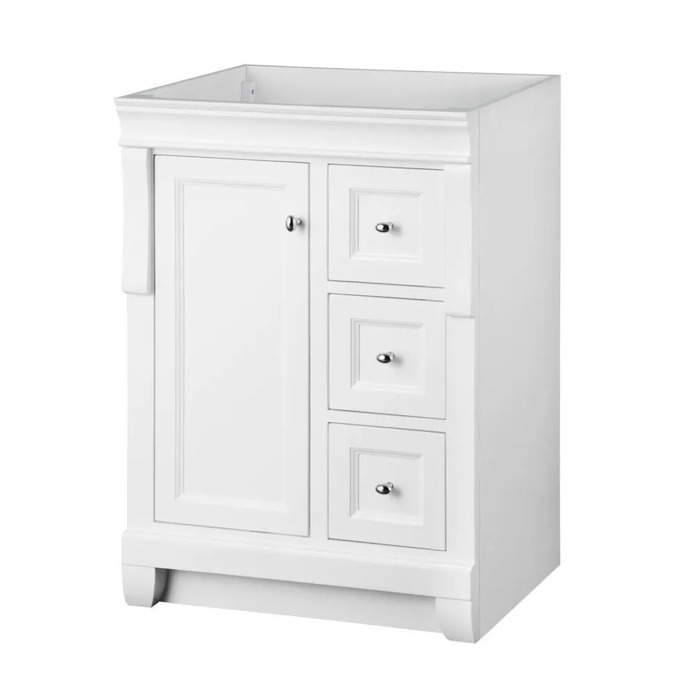 Naples 48 in. W Bath Vanity Cabinet Only in Distressed Grey with Left Hand Drawers, photo 15 of 30