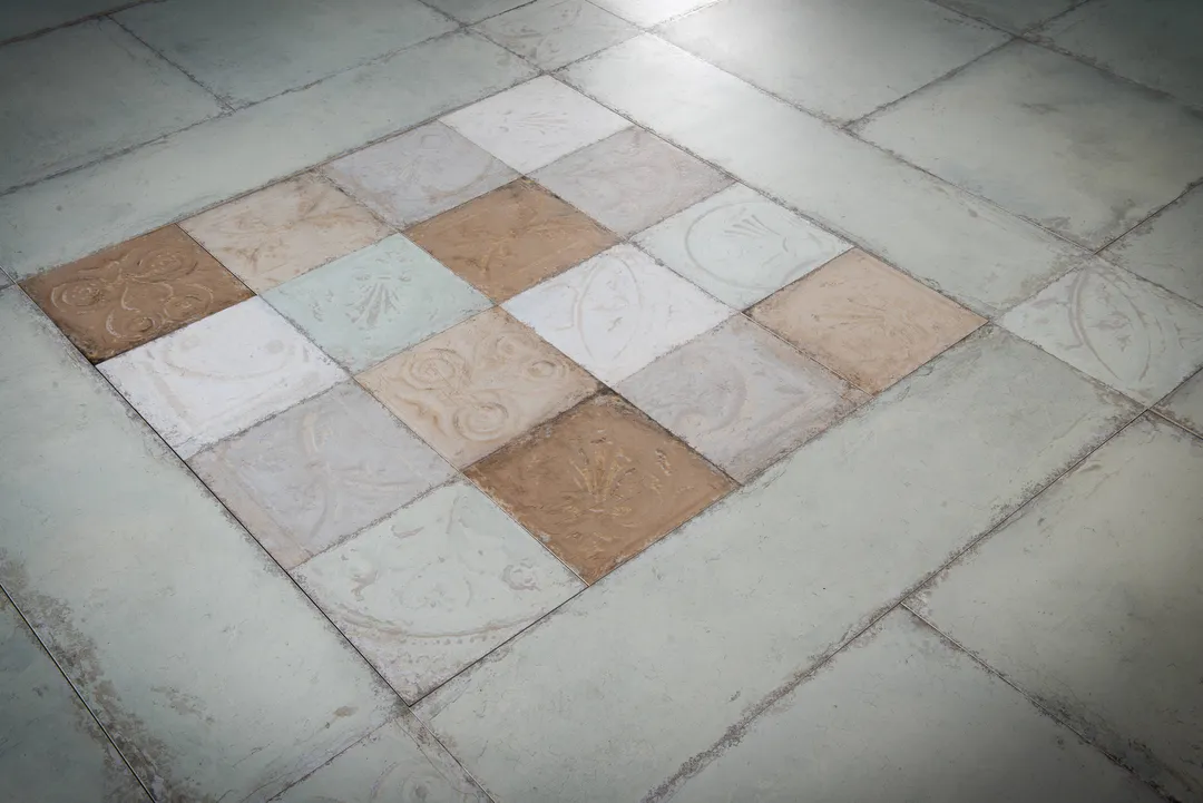 Giorbello (Sample) Sassuolo Tiles Gray Relief 12-in x 12-in Glazed Porcelain Stone Look Floor and Wall Tile, photo 3 of 4