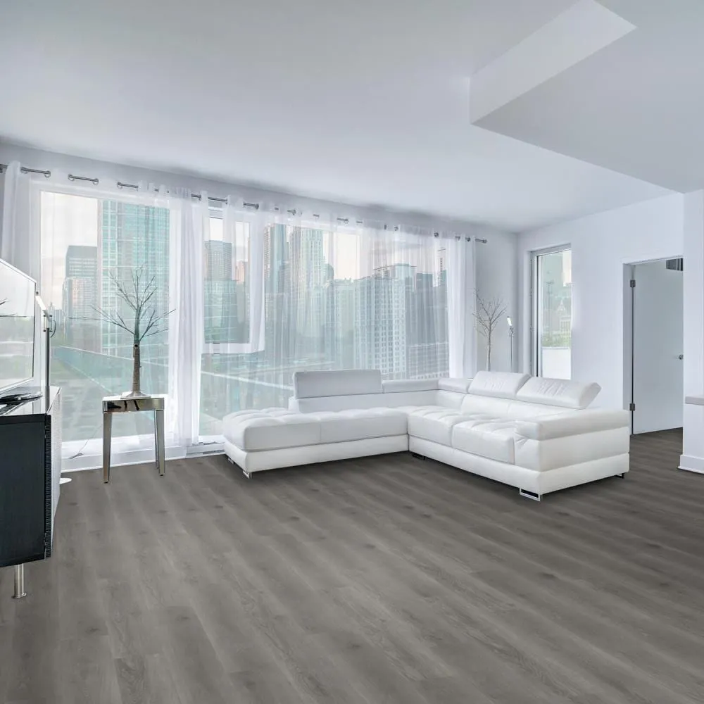Lucida USA MaxCore Pro Stormcloud Gray 20-mil x 7-3/32-in W x 48-in L Waterproof Interlocking Luxury Vinyl Plank Flooring (24.5-sq ft/ Carton), photo 6 of 9