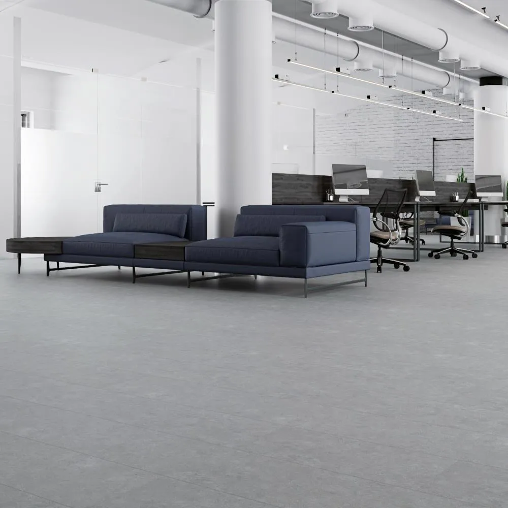 Lucida USA Terracore Holland Gray 22-mil x 12-in W x 24-in L Waterproof Interlocking Luxury Vinyl Plank Flooring (16-sq ft/ Carton), photo 16 of 17