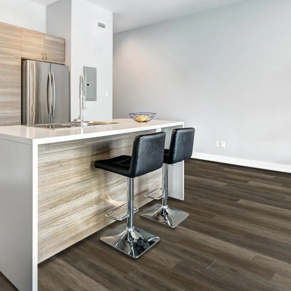 Lucida USA TruCore Bark 7-3/32-in W x 48-in L x 4-4/5-mm Waterproof Interlocking Luxury Vinyl Plank Flooring, 20-mil Wear Layer (24.5-sq ft Carton), photo 7 of 8