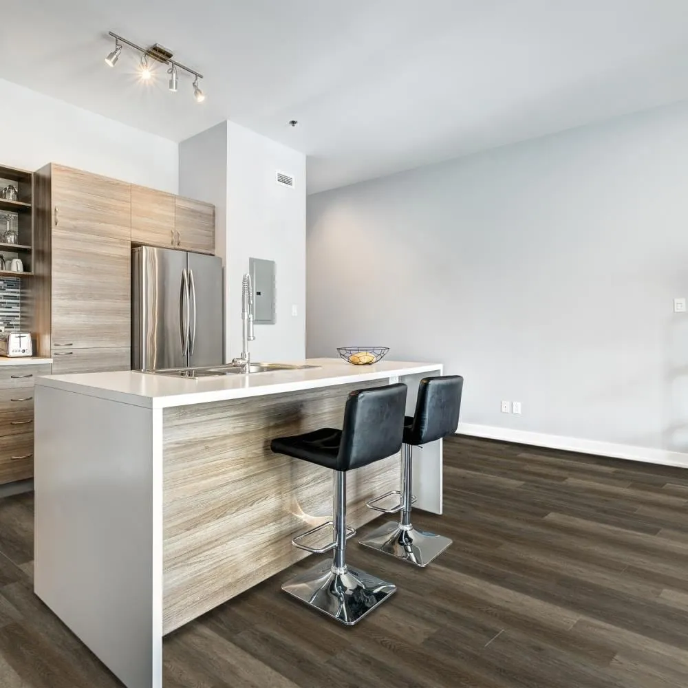 Lucida USA TruCore Bark 7-3/32-in W x 48-in L x 4-4/5-mm Waterproof Interlocking Luxury Vinyl Plank Flooring, 20-mil Wear Layer (24.5-sq ft Carton), photo 6 of 8