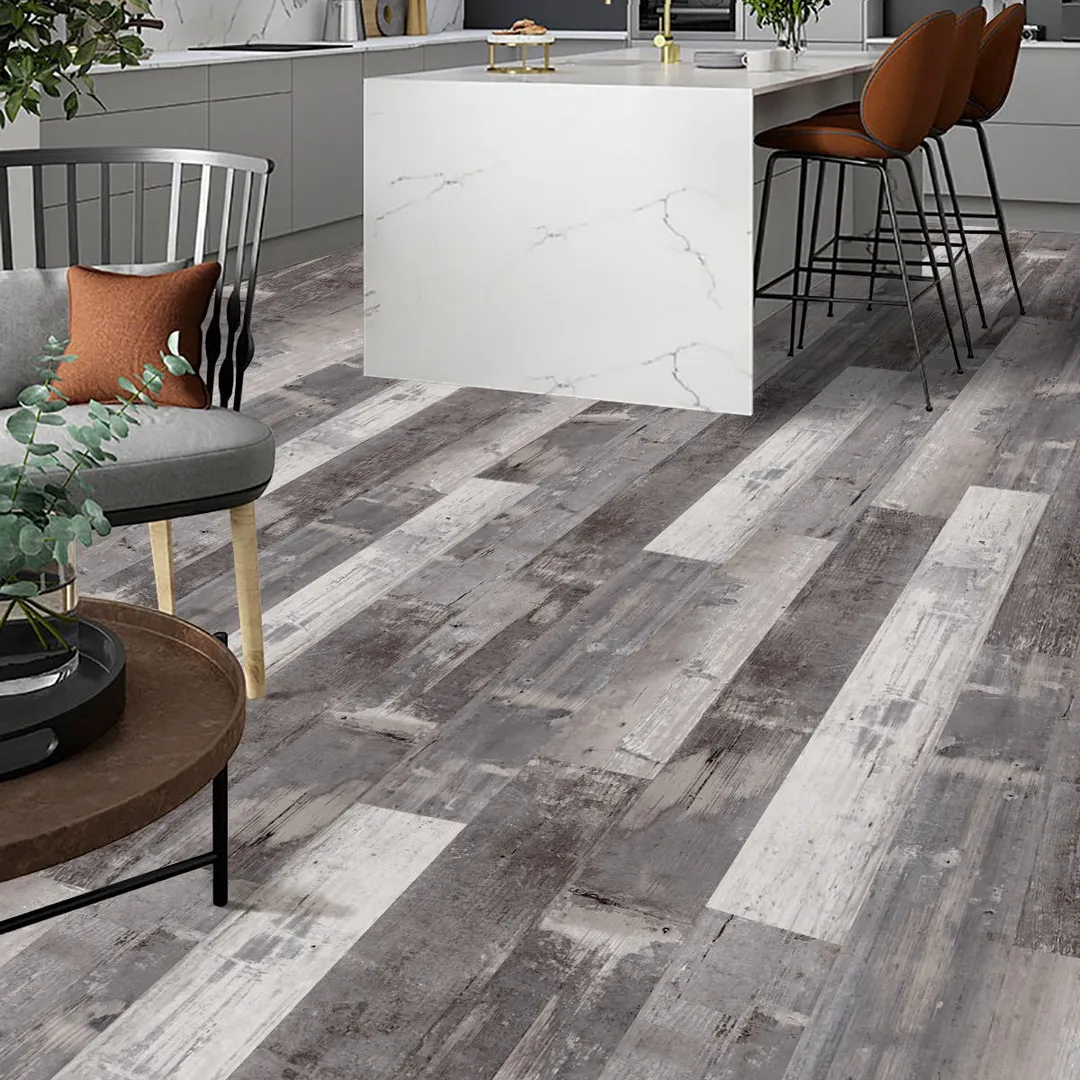 Deco Products Colors Mambo High Variation 6-in W x 36-in L x 2-mm Waterproof Glue-Down Luxury Vinyl Plank Flooring, 8-mil Wear Layer (30-sq ft Carton), photo 4 of 8