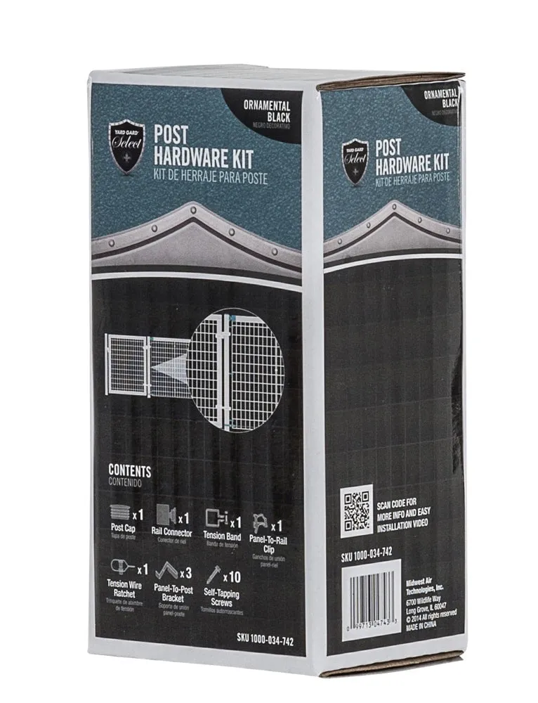 Yardgard Select 3.75-in Black Metal Rail Clip For Metal Fence, photo 3 of 8