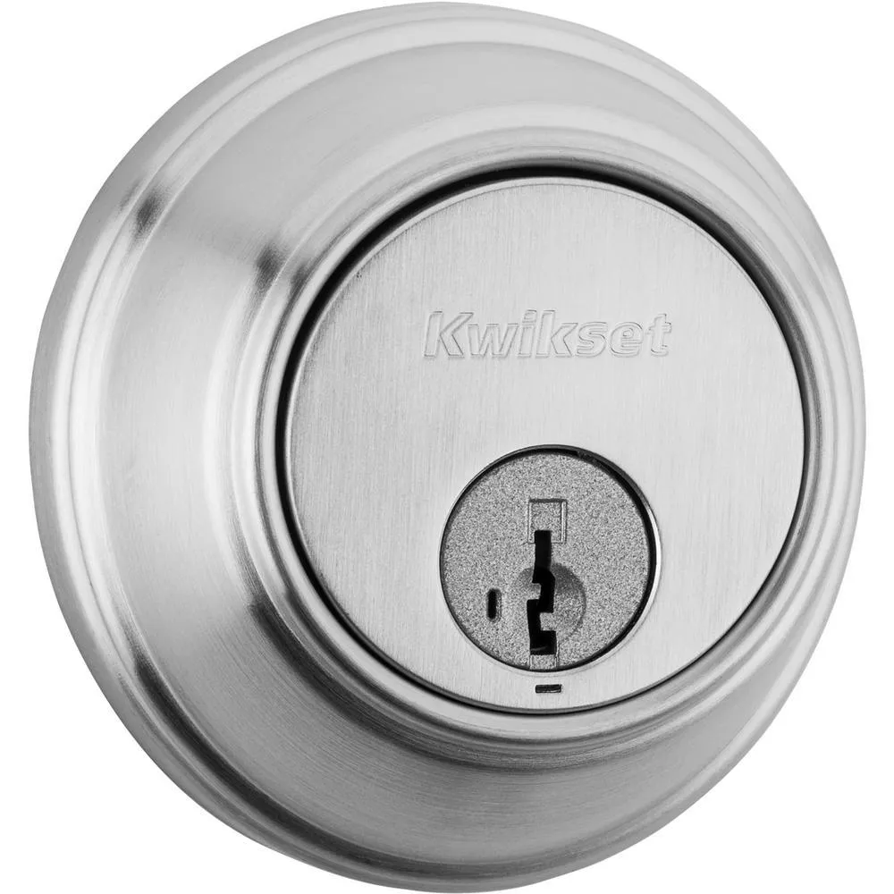 Kwikset 816 Series Satin Nickel Single Cylinder Key Control Deadbolt featuring SmartKey Security, photo 14 of 14