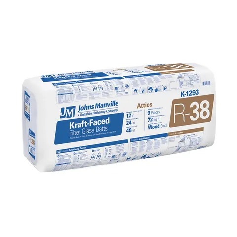 Johns Manville R-38 Kraft-Faced Fiberglass Batt Insulation