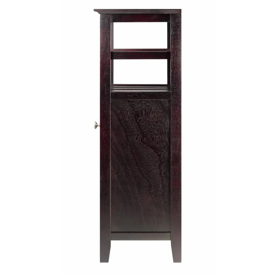 Winsome Wood 8-Bottle Espresso Wood Wine Cabinet, photo 4 of 10