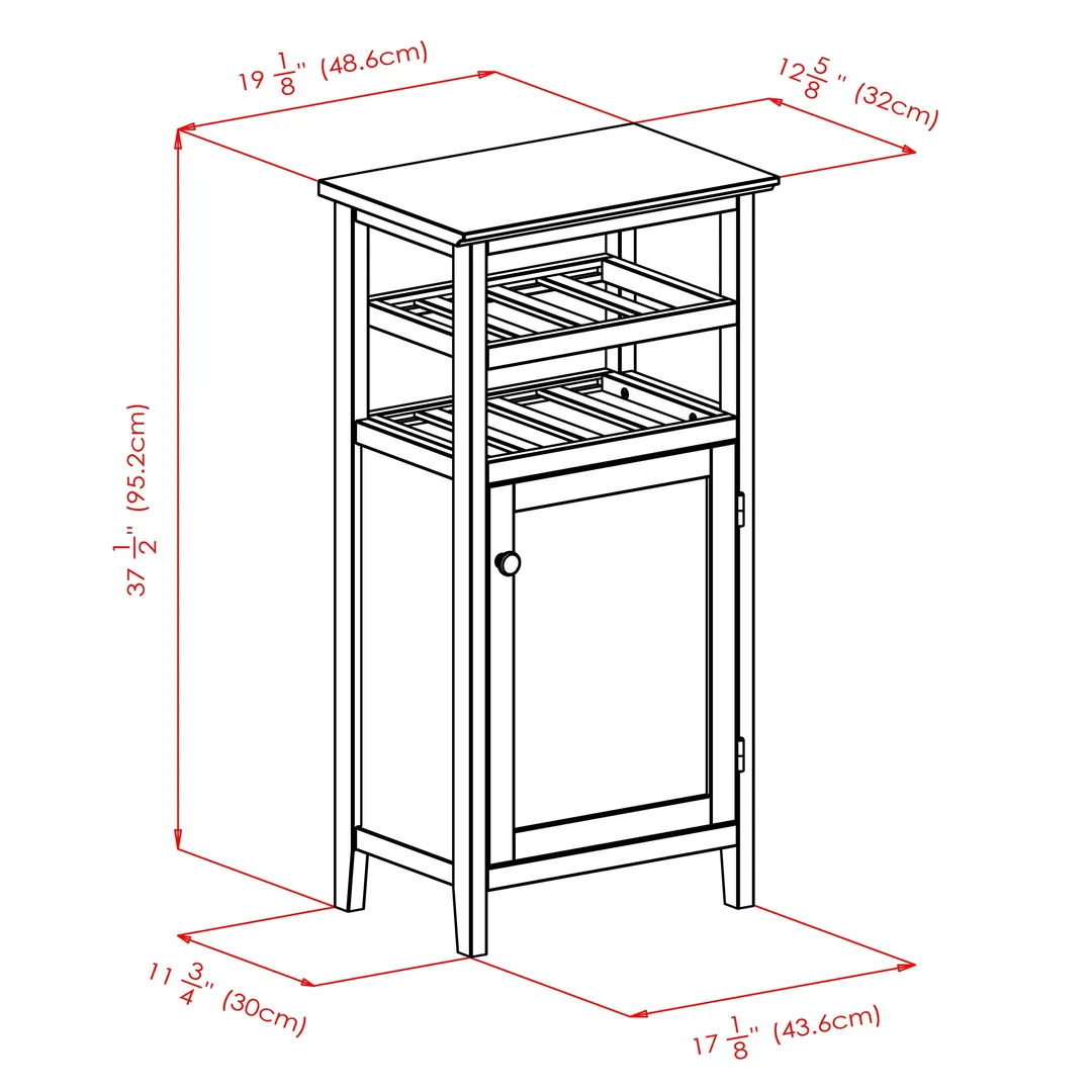 Winsome Wood 8-Bottle Espresso Wood Wine Cabinet, photo 8 of 10
