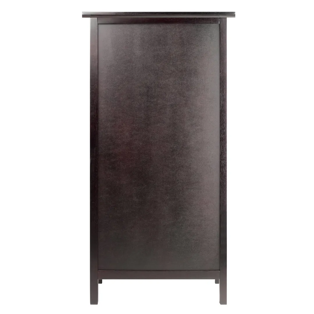 Winsome Wood 8-Bottle Espresso Wood Wine Cabinet, photo 5 of 10