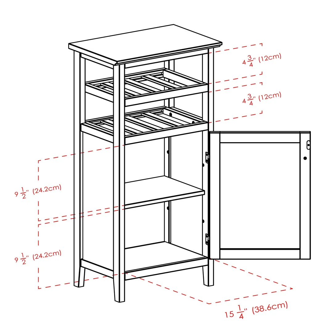 Winsome Wood 8-Bottle Espresso Wood Wine Cabinet, photo 9 of 10