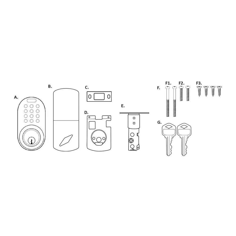 Satin Nickel Single Cylinder Electronic Touch Pad Deadbolt with Back-Lit Keypad, photo 7 of 11