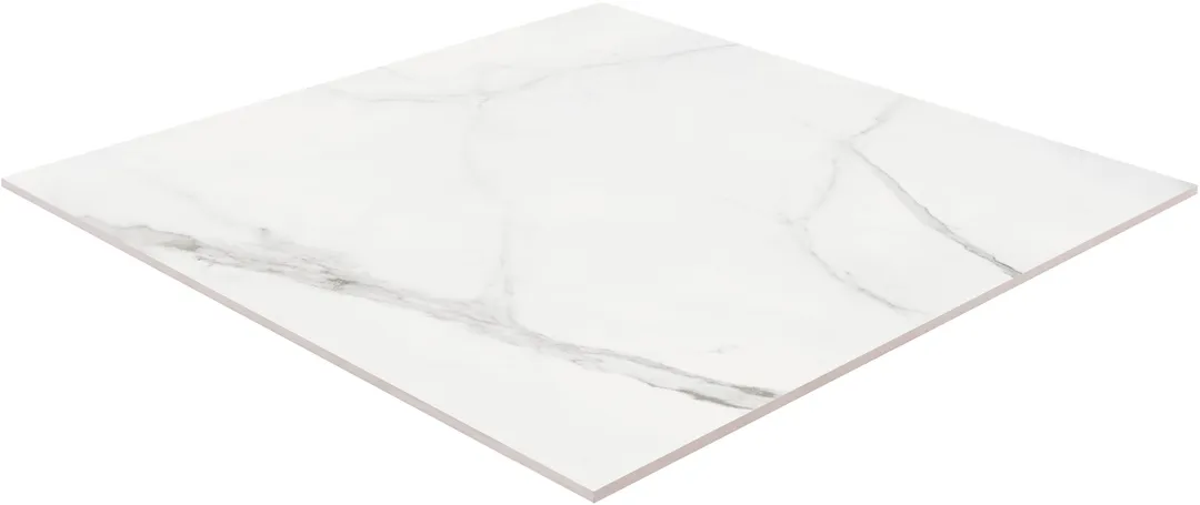 Satori Regent Calacatta 32-in x 32-in Polished Porcelain Marble Look Floor and Wall Tile (13.78-sq. ft/ Carton), photo 6 of 12