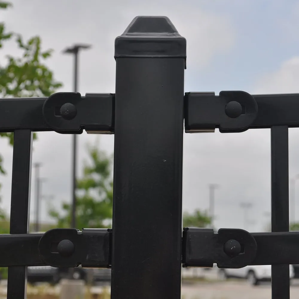 Fortress Building Products 2-in W x 2-in L Decorative Metal Fence Post Cap- Fits Common Post Measurement: 2-in x 2-in, photo 3 of 6