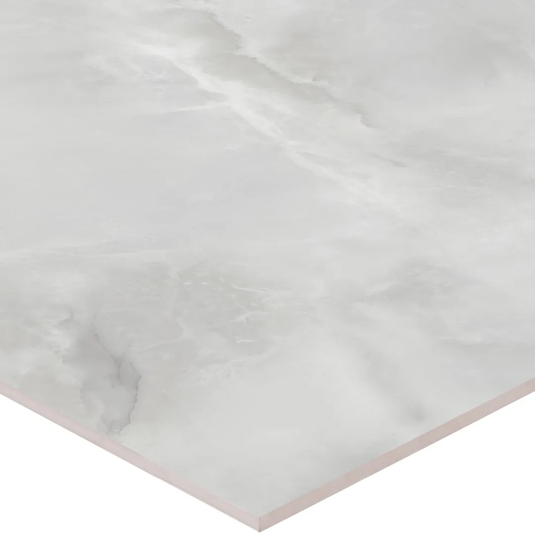 Satori Onyx 32-in x 32-in Polished Porcelain Marble Look Floor and Wall Tile (13.78-sq. ft/ Carton), photo 3 of 9