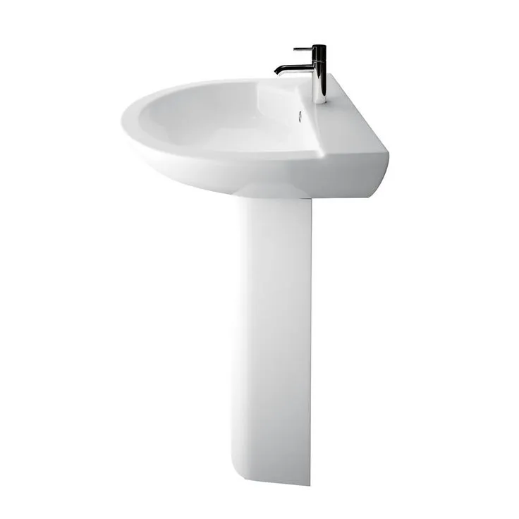 Barclay Products Anabel 555 Pedestal Combo Bathroom Sink in White, photo 4 of 4
