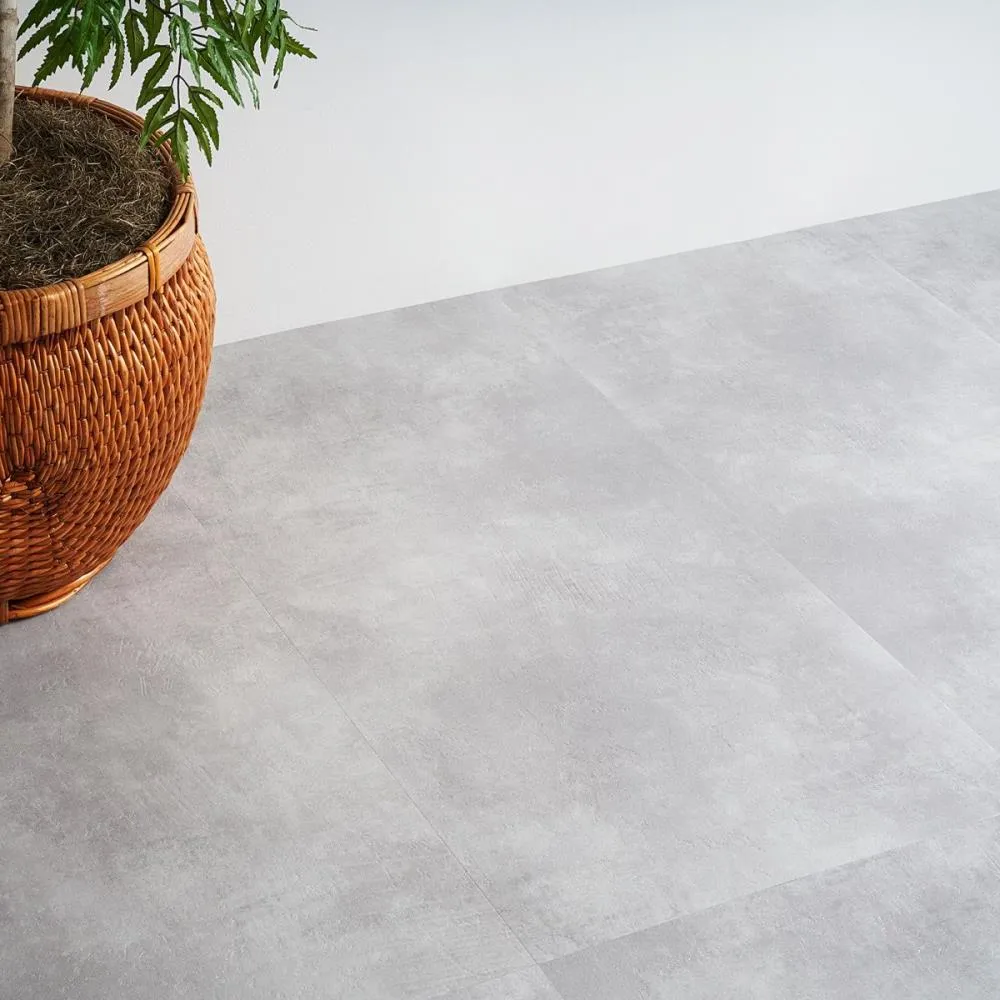 Artmore Tile Silver 28.0-mil x 18-in W Waterproof Stone look Luxury Vinyl Tile Flooring ( 36.0-sq ft Carton ), photo 5 of 8