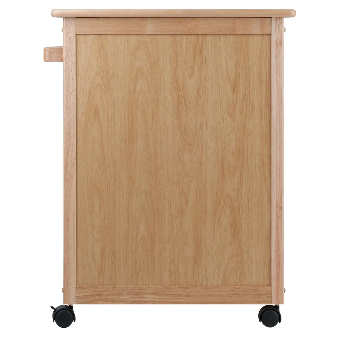 Winsome Wood Brown Composite Base with Composite Wood Top Rolling Kitchen Cart (18.2-in x 26.9-in x 34.5-in), photo 6 of 12
