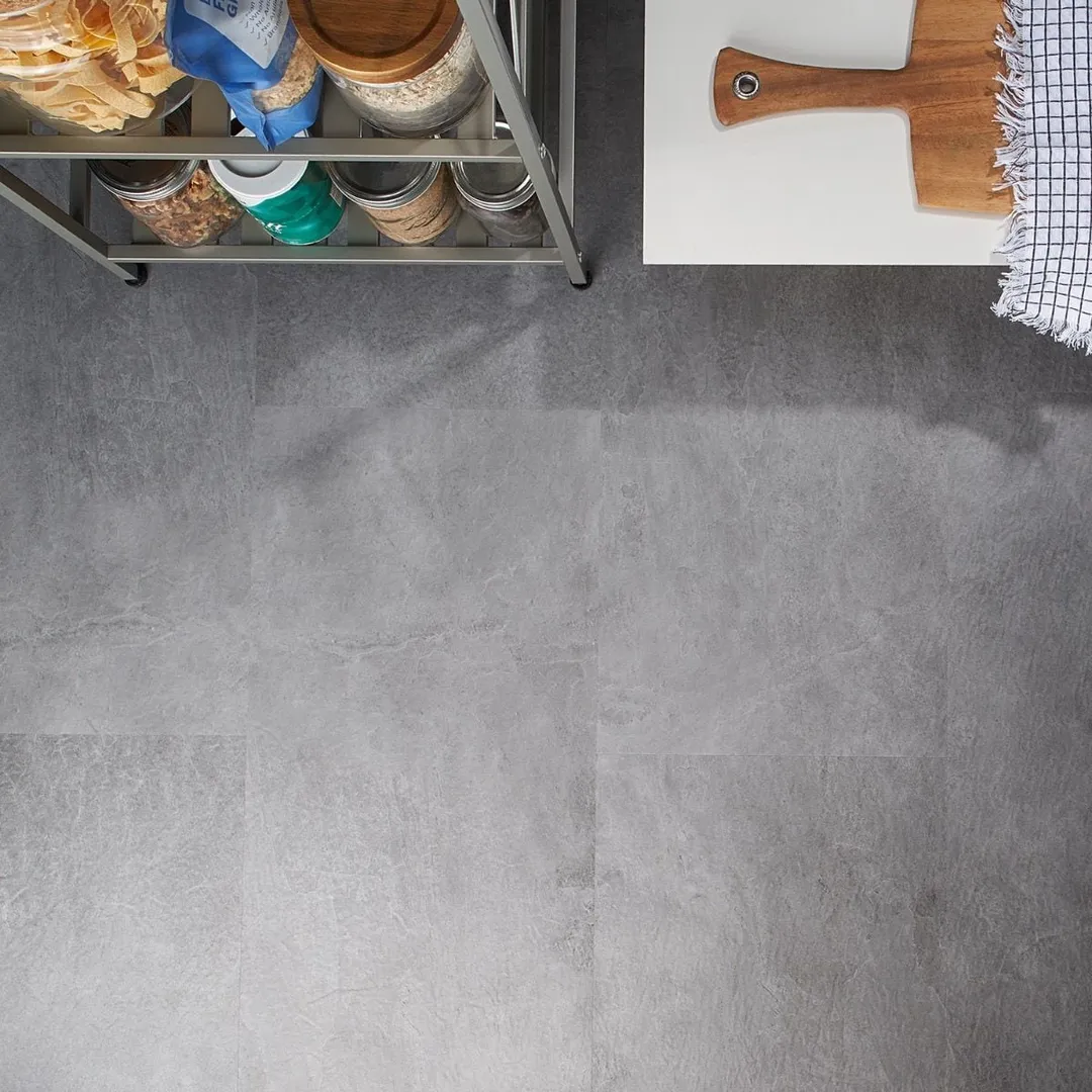 Artmore Tile Rogue Slate 28-mil 12-in W x 24-in L Waterproof Interlocking Vinyl Tile, photo 6 of 8