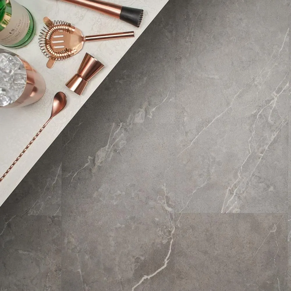 Artmore Tile Rogue Marble 28-mil 12-in W x 24-in L Waterproof Interlocking Vinyl Tile, photo 2 of 8