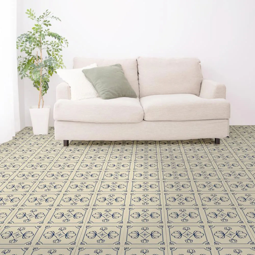 Perfection Floor Tile Geo Collection Azulejo/Satin 20-in x 20-in Water-Resistant Interlocking Luxury Vinyl Flooring, 16.7-sq ft Carton, photo 2 of 4