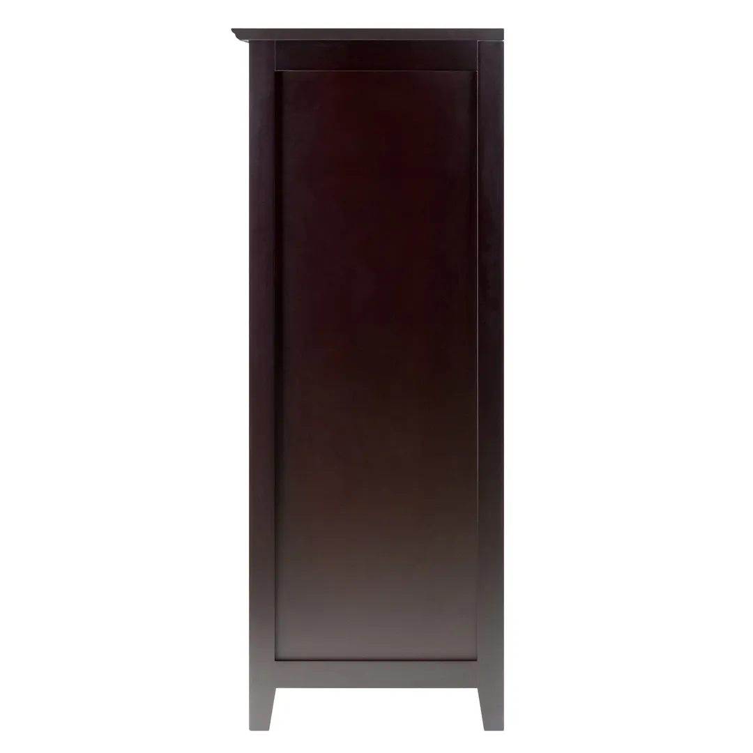 Winsome Wood 25-Bottle Espresso Wood Wine Cabinet, photo 4 of 10