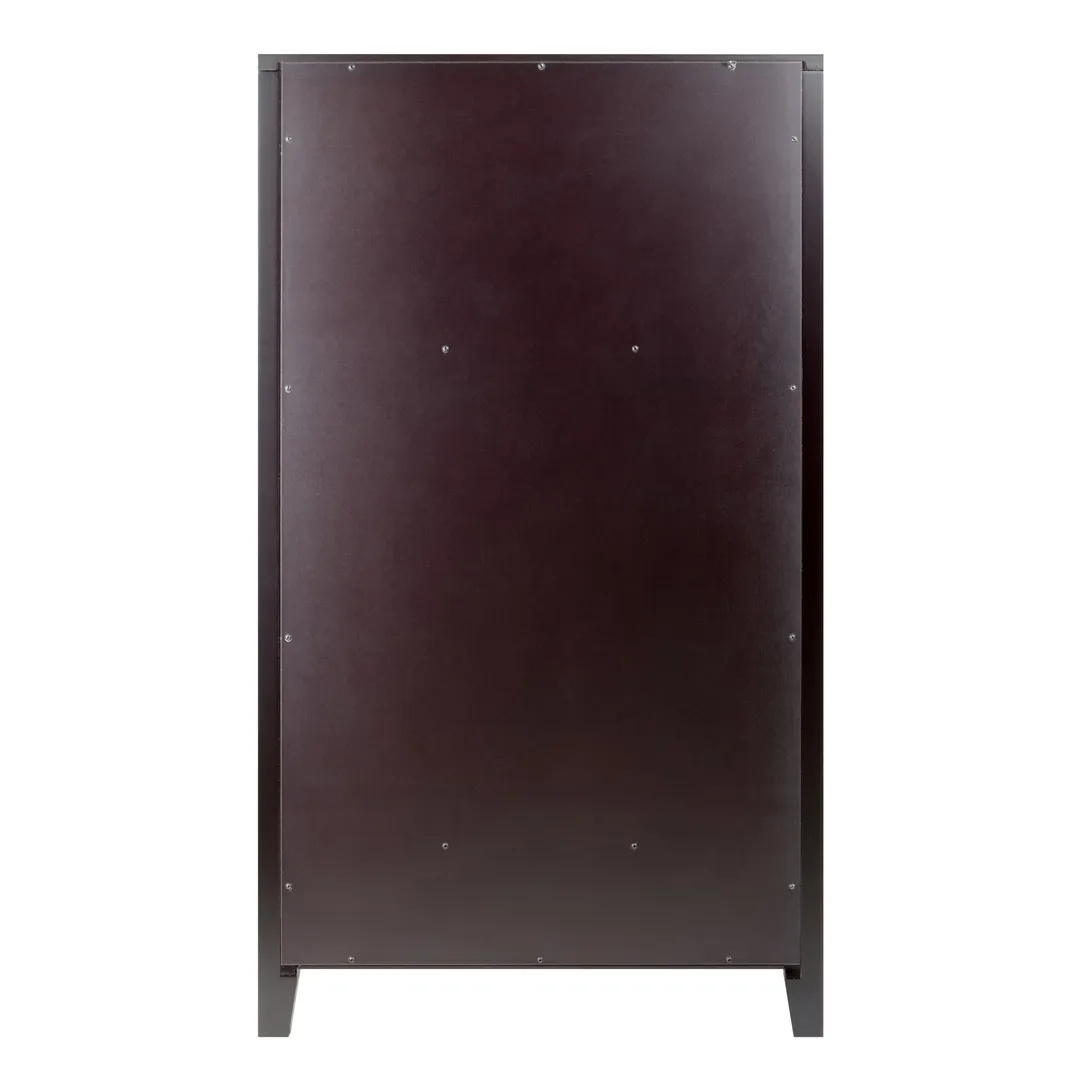 Winsome Wood 25-Bottle Espresso Wood Wine Cabinet, photo 5 of 10