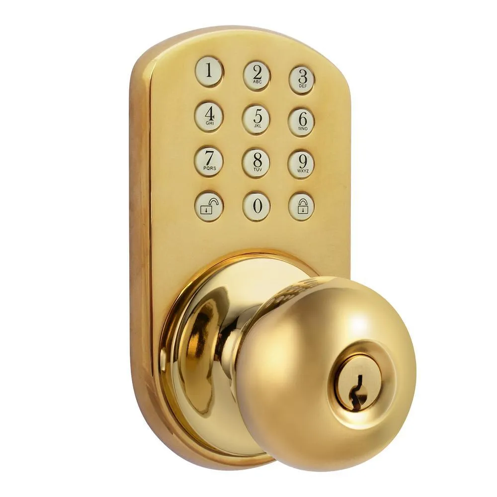 MiLocks Keyless Satin Nickel Entry Door Knob, photo 8 of 9
