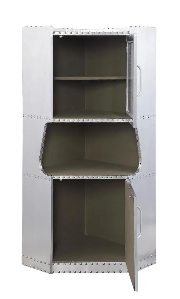 ACME FURNITURE Brancaster 30-in W x 57-in H Steel Aluminum Freestanding Utility Storage Cabinet, photo 2 of 4