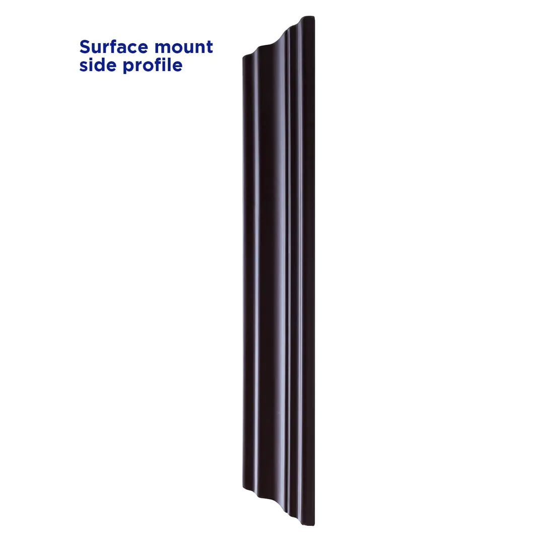allen + roth 22.5-in x 27.5-in Fog Free Surface Mount Espresso Mirrored Soft Close Medicine Cabinet, photo 5 of 14