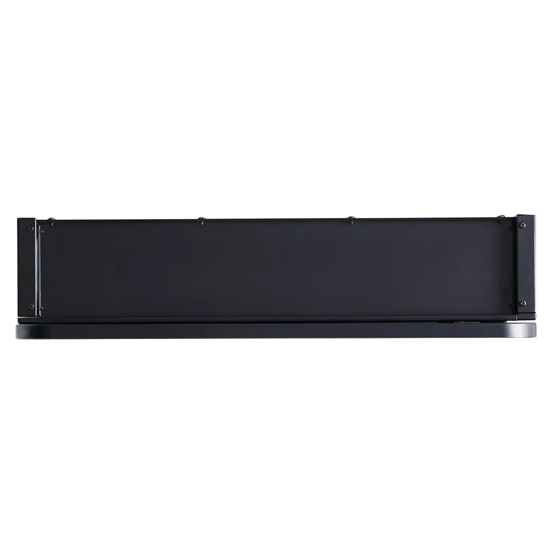allen + roth 20-in x 26-in Surface/Recessed Mount Matte Black Mirrored Soft Close Medicine Cabinet, photo 3 of 10
