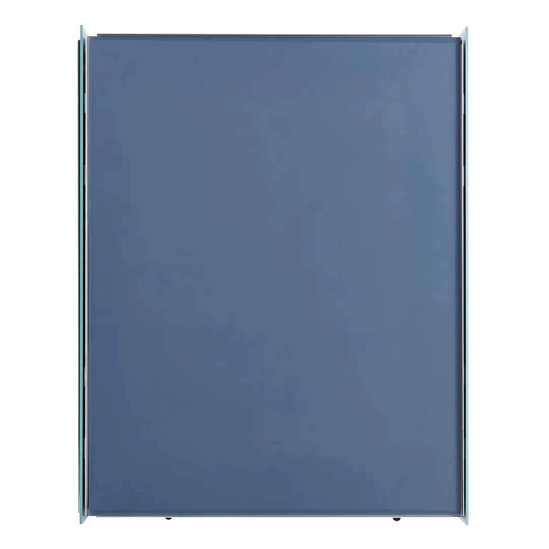 allen + roth 16-in x 20-in Fog Free Surface/Recessed Mount Silver Mirrored Soft Close Medicine Cabinet, photo 4 of 14