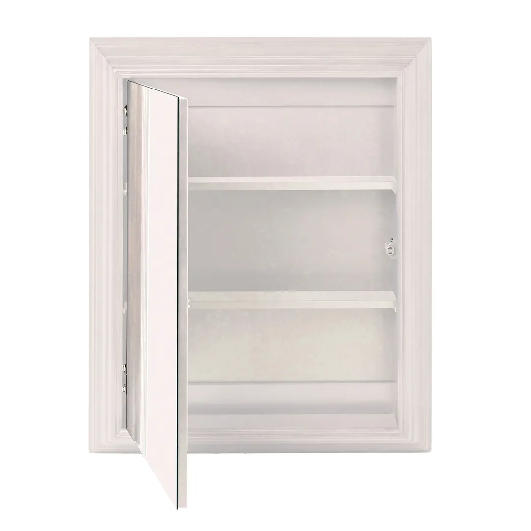 allen + roth 22.5-in x 27.5-in Fog Free Surface Mount White Mirrored Soft Close Medicine Cabinet, photo 2 of 14