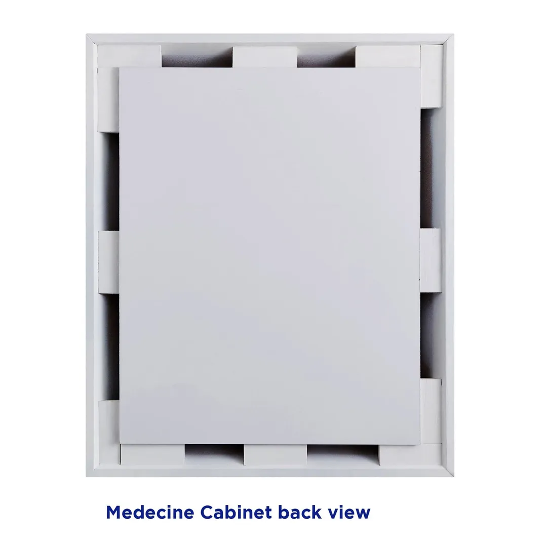 allen + roth 22.5-in x 27.5-in Fog Free Surface Mount White Mirrored Soft Close Medicine Cabinet, photo 4 of 14
