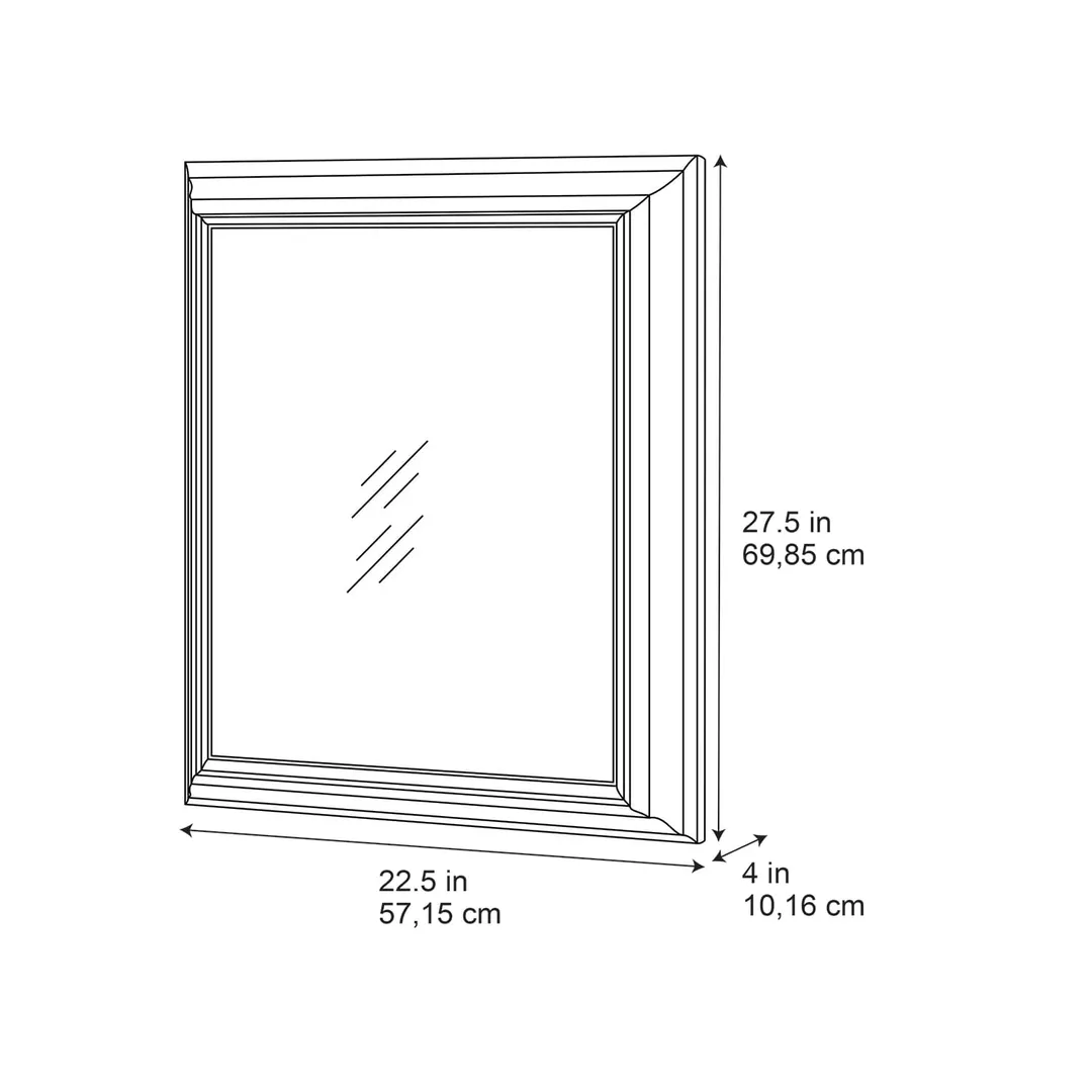 allen + roth 22.5-in x 27.5-in Fog Free Surface Mount White Mirrored Soft Close Medicine Cabinet, photo 10 of 14
